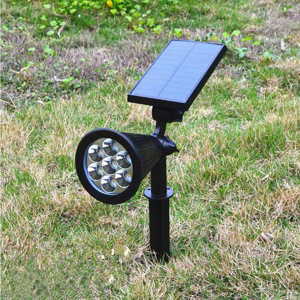 Solar Light Outdoor 2-in-1 Waterproof Solar Spotlight Color LED Adjustable  Garden Wall Light Dusk to Dawn Suitable for Landscape Tree Garden Road Lawn  Decoration Automatic On/Off,Colorful