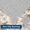 thumbnail image 5 of FairOnly 10'x13'Distressed Oriental Floral Machine Washable Area Rug for Living Room Vintage Non Slip Low Pile Rug for Laundry Bathroom,Beige Brown, 5 of 7