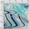 thumbnail image 2 of oneOone Cotton Cambric Medium Blue Fabric Abstract-Abstract Wave Fabric For Sewing Printed Craft Fabric By The Yard 42 Inch Wide, 2 of 4