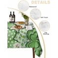 thumbnail image 5 of St. Patrick's Suqare Tablecloth - 60 x 60 Inch, Lucky Shamrock Green Eucalyptus Floral Plants Waterproof & StainResistant Tablecloth, Washable Oil-proof Table Cover for Dining/Party/Wedding/Buffet, 5 of 9