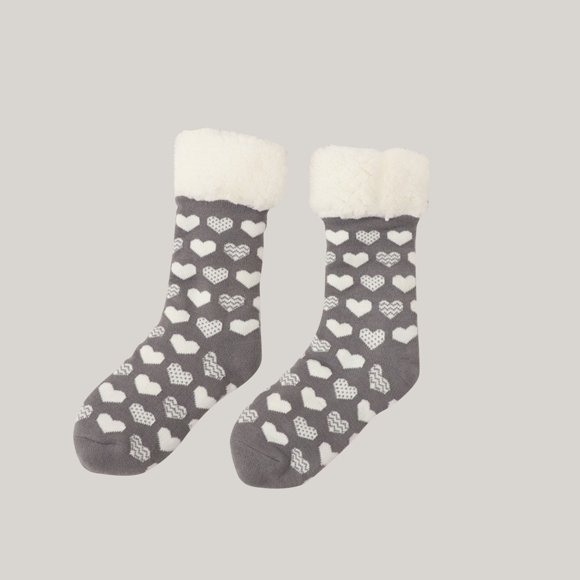 Aboser Funny Winter Indoor Socks for Women Christmas Gifts Cute Xmas Snowflake Pattern Socks Warm Fuzzy Stocking Socks for Girls Stocking Stuffers for Kids