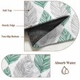 thumbnail image 6 of Grey and Round Rugs for Living Room 4ft Green Olive Leaf Texture Watercolor Non Slip Circle Rug Washable Low-Profile Indoor Carpet for Bedroom, Dining Room, Bathroom, 6 of 9