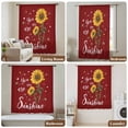 thumbnail image 5 of Red Sunshine Sunflower Semi Sheer Curtains Drapes for Living Room,Bedroom,French Doors Window 84 Inches Long,Pastoral Bees Farmhouse Floral Rod Pocket Chiffon Curtain Drapery Voile Draperies Panel, 5 of 8