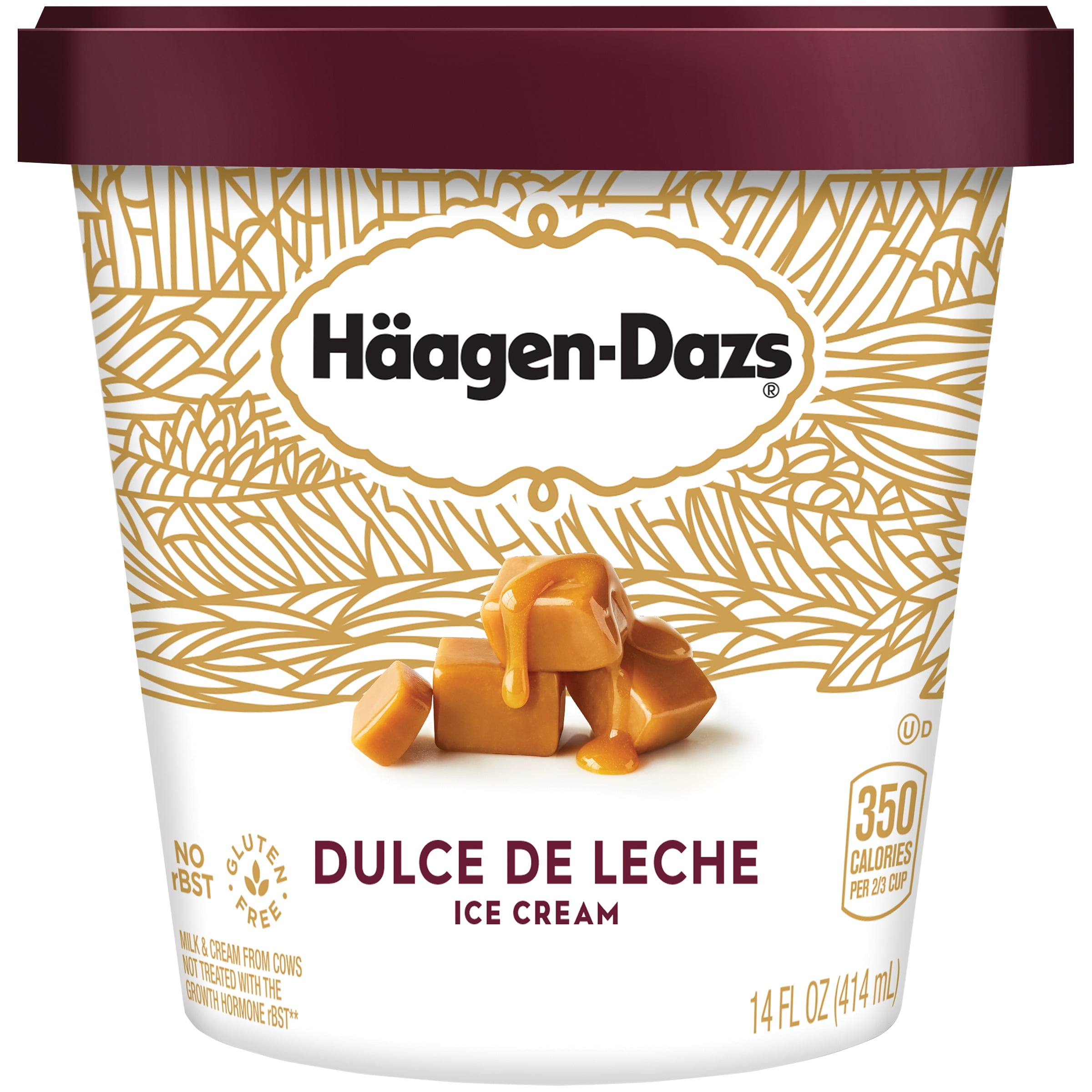 HAAGENDAZS Ice Cream Dulce de Leche 14 Fl. Oz. Cup