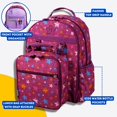 thumbnail image 6 of J World Girls Duet 16" Backpack With Detachable Lunch Box For School, Stars, 6 of 7