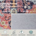 thumbnail image 6 of Boho Living Room Rug Colorful Bedroom Rug, Large Bohemian Nursery Rugs, Hot Pink Non-Slip Machine Washable Soft Playroom Mat Indoor Floor Accent Carpet for Dining Table Mud Room, 6 of 8