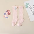 thumbnail image 4 of Aojekbee Baby Girl Knee High Socks Soft Breathable Long Socks Summer Bear Stockings for Toddlers, 4 of 6