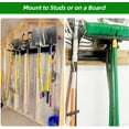thumbnail image 6 of Garage Organization Wall Mount with 48 inches Rails and 6 Double-layer Hooks, Heavy Duty Garden Tool Rack, Hanging Storage Rack For Yard Tools, Shed, 6 of 8