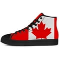 thumbnail image 3 of Aidianart Womens Canada Flag High Top Shoes High Top Canvas Sneakers Size 5.5, 3 of 5
