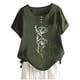 thumbnail image 1 of Camisas de Manga Corta para las Mujeres, Blusa de Botón de Impresión Casual con Cuello Redondo Hecha de Tela Suave Transpirable para Verano Primavera, Blusas de Manga Corta para las Mujeres, 1 of 4