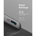 thumbnail image 5 of Anker PowerCore III Sense 10K, 10000mAh Portable Charger USB-C Power Delivery (18W) Power Bank (Black), 5 of 6