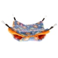 thumbnail image 2 of Hamaca Colgando Cama Hámster Hurón Doble Accesorios de Animales Doemsticos Resistente Duradero - Azul + naranja, 23x23cm, 2 of 9