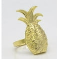 thumbnail image 5 of Fennco Styles Stylish Pineapple Metal Napkin Rings - Set of 4, 5 of 11