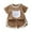 Brown, variant on YuYuBao Toddler Girls Outfits Sets Summer Dinosaur Print Tshirts Tops And Elastic Waist Shorts Sets 2 Piece Playwear Kids Girls Clothes, 18-24 Months