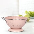 thumbnail image 5 of French Retro Fruit Drainage Bowl Food Storage Baskets for Veggies Fruits Kitchen Small Pink, 5 of 7