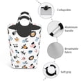 thumbnail image 4 of KLL Cartoon Animals Laundry Hamper,Large Canvas Fabric Lightweight Storage Basket Toy Organizer Dirty Clothes Collapsible Waterproof, 4 of 6