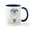 White/Navy Inside, variant on CafePress - Ewe Is Not Fat Mug - 11 oz Ceramic Mug - Novelty Coffee Tea Cup