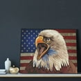 thumbnail image 3 of Xecao Eagle With USA Flags for Waterproof Framed Canvas Art - Modern Home Decor with Real Wood Frame for Gifting and Interior Design,Horizontal, 3 of 6