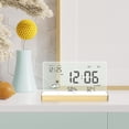thumbnail image 4 of veasfak Clear Digital Alarm Clock Large Display Touch for Travel Bedside Aureate, 4 of 8