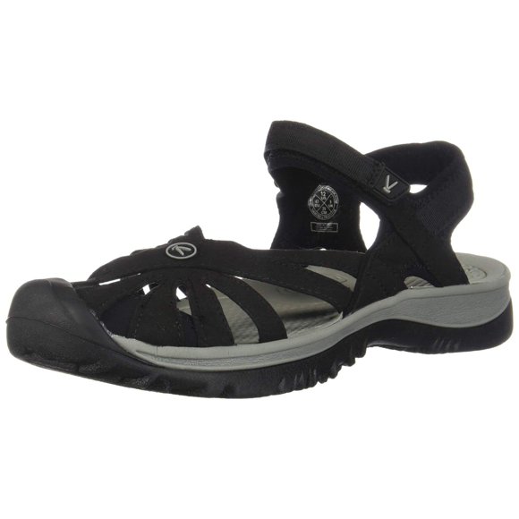 KEEN Women's Rose Sandal,Black/Neutral Gray,10 M US