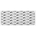 thumbnail image 1 of Vintage Kitchen Mat, Women Fashion Themed Elements Retro Style Hats Gloves Umbrella and Shoes, Plush Decorative Kitchen Mat with Non Slip Backing, 47" X 19", Black Pale Grey White, by Ambesonne, 1 of 1