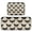 Bats White Flowers, variant on 2-Piece Ultra Soft Absorbent Floor Mats With Anti-Skid Backing For Kitchen Bathroom Laundry Room 3d Glass Snowflake