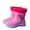 Pink, variant on Splozh Toddler Rain Boots Boots Pull on for Toddlers and Kids Waterproof Boots for Boys and Girls Cute Rainboots Pink,US 13