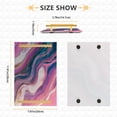 thumbnail image 3 of Iauyy Modern Square Bathroom Tray with Handles - Acrylic & Aluminum Alloy Vanity Countertop Organizer ，Abstract Flow, 3 of 7