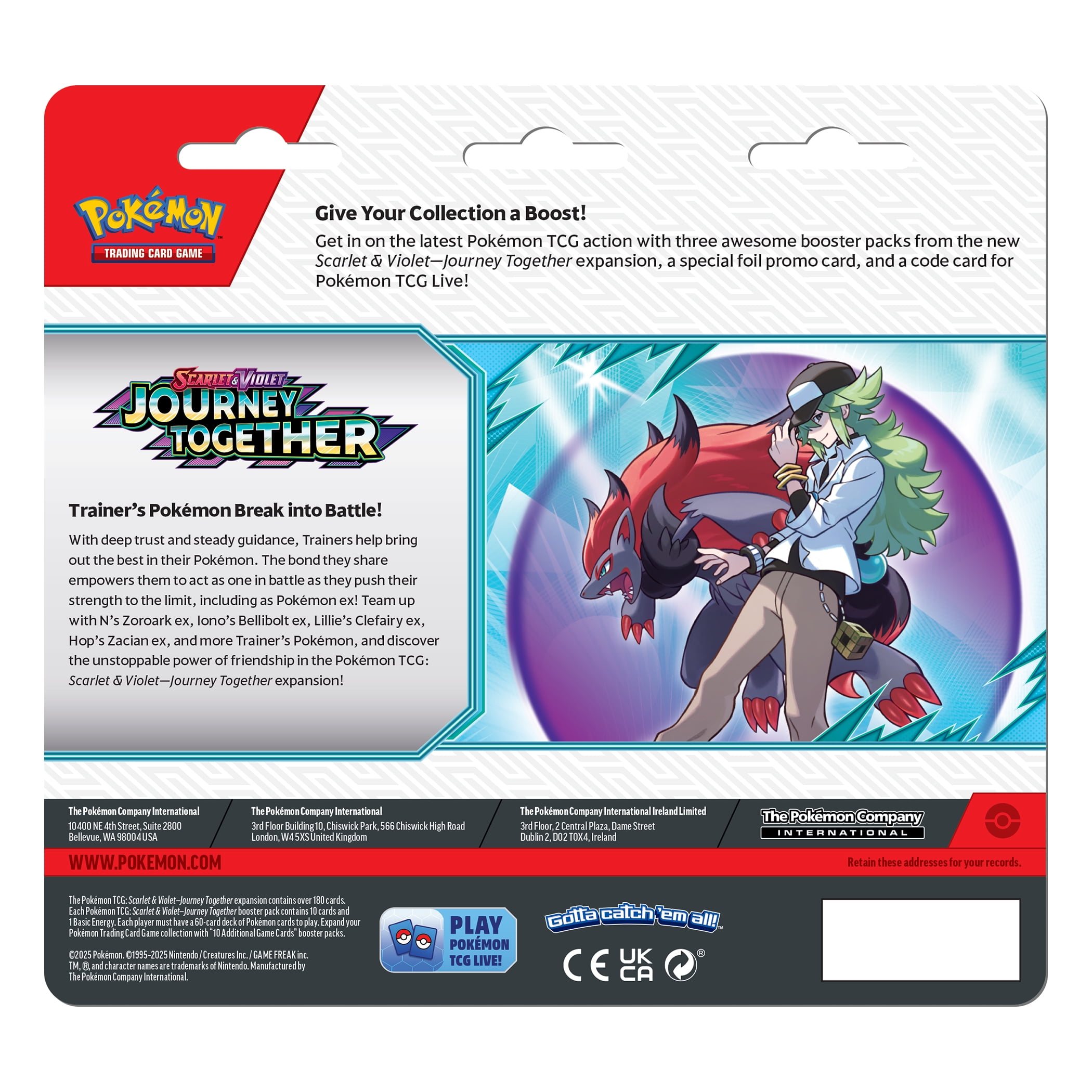 Pokémon Scarlet & Violet 9 Journey Together 3pk Blister - Walmart.com