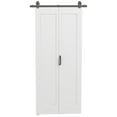 thumbnail image 1 of CoSoTower 35" x 83" Sliding Door with 3.6FT Bi-Folding Door, Hardware Kit Included & Handle, DIY Paintable MDF Surface, 1 of 7