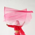 thumbnail image 3 of Baisdan Dance Rectangle Flag Worship Flag Church Praise Dance Accessories 1 Pair 5#WHITE-PINK-RED, 3 of 5