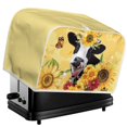 thumbnail image 5 of Yuyamidu Sunflower Toaster Cover 4 Slice Cow Dustproof Cover for Toaster Wide Slot Breadmaker Machine Dust Cover Kitchen Small Appliance Cover Anti-Scratch Cover, Yellow, 5 of 7