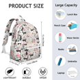 thumbnail image 6 of Husky Dog Flower Floral Backpack for School,Cute School Bag,Schoolbag with Adjustable Shoulder Straps & Padded Back,13.4"x11"x4.7", 6 of 6