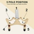 thumbnail image 5 of Retractable Billiards Cue Stick Bridge with Removable Brass Bridge , Billiards Pool Cue Accessory,Low Bridge, 5 of 5