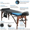 thumbnail image 6 of Luxton Home Memory Foam Massage Table with Rolling Carrying Bag, Washable Sheets and more - Thicker and Wider Portable Massage Bed - Professional Ergonomic Folding Spa Bed with Adjustable Height, 6 of 10
