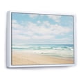thumbnail image 2 of Designart "Beach Photo Coastal Calm III" Nautical & Beach Floater Framed Canvas Print, 2 of 7
