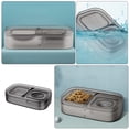 thumbnail image 3 of FUEENIRVA Water Bowl For Cats No Spilling Pet Water Dispenser Plastic With Anti-overturning Design 1Set, 3 of 8