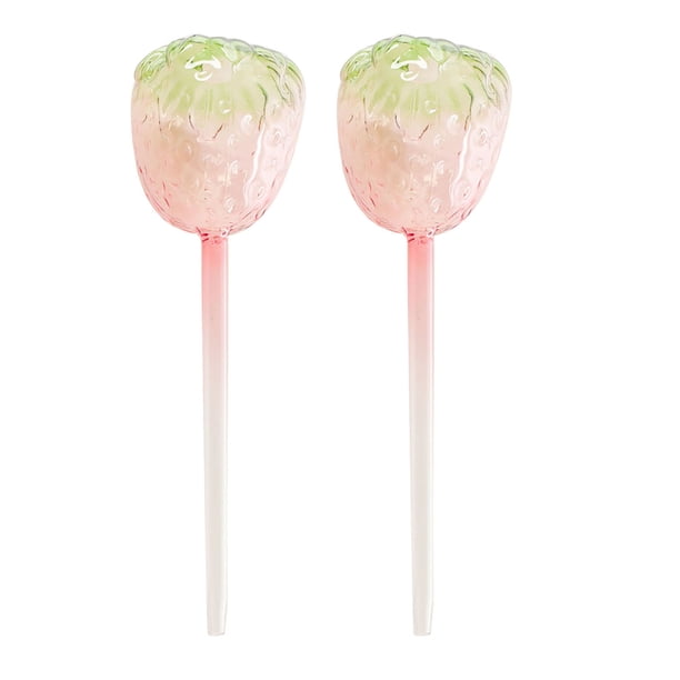 Bulbos de autorriego para plantas de interior, globos de riego para plantas de setas, inserto de maceta, bulbos de riego de fresa para jardineros domésticos ocupados, plantas en maceta