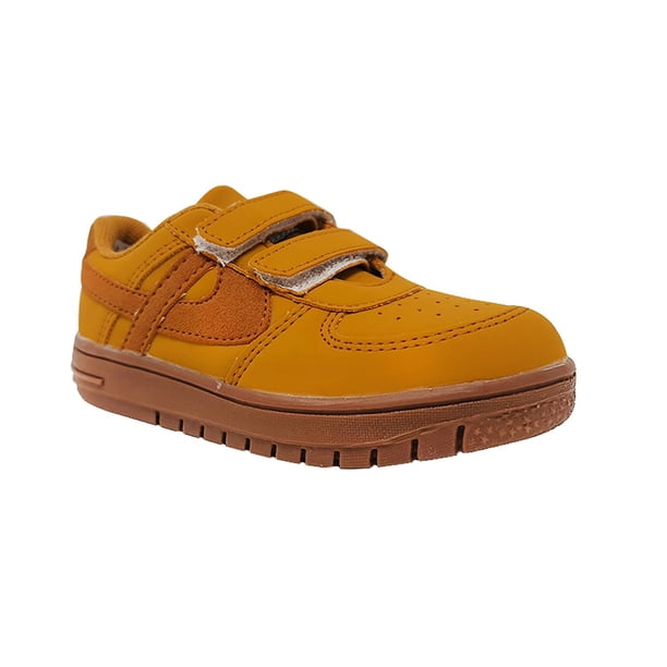 Panam Tenis Para Niño Niña Con Velcro Casuales Ocre tipo gamuza 126A4V ocre 12 Panam 126A4V