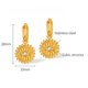 thumbnail image 3 of Pendientes de zirconia incrustada de estilo europeo y retro para mujer, joyería de moda y versátil, pendientes de titanio de alta gama con temperamento, 3 of 7