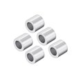 thumbnail image 1 of Unique Bargains M3 Aluminum Sleeve Crimp 3mm(1/8 In) Steel Wire Rope Button Stop 100 Pcs, 1 of 4