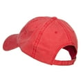 thumbnail image 3 of Japanese Chinese Love Embroidered Washed Cotton Cap - Red OSFM, 3 of 5