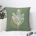 thumbnail image 6 of YFYANG Square Decorative Throw Pillow Case (Without Pillow Insert), Green Branch Art Bedroom Sofa Car Cushion Cover, 12"x12", 6 of 9