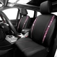 thumbnail image 6 of Car-Grand Bling diamond Rhinestone Leather car seat covers front pair shinning spark glitter crystal cute universal fit automotive glitter SUV truck sedan women girly Pink, 6 of 7