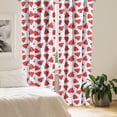 thumbnail image 2 of Ambesonne Melon Window Curtains, Realistic Drawn Slices, Each 28" W x 84" L, Dark Coral Charcoal Grey, 2 of 4