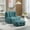 Green, variant on Accent Chair with Ottoman Set,Modern Velvet Bean Bag Chair for Adults and Childs,Upholstered Lazy Sofa Chair Armchair for Living room, Bedroom, Apartment,Black