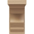 thumbnail image 2 of 6"W x 6"D x 12"H Wide Sheridan Rough Cedar Woodgrain TimberThane Corbel, Primed Tan, 2 of 6