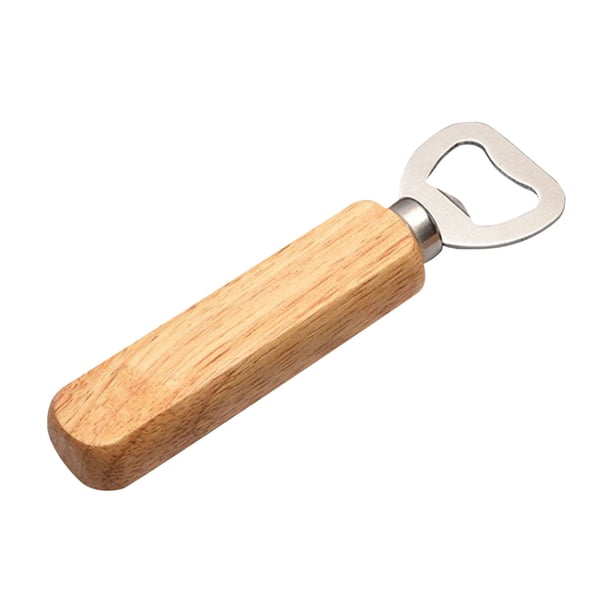 Big sale Beer Bottle Opener, Rubber Wooden Handle Bottle Opener, Stainless Steel Cap Opener