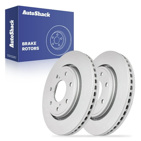 AutoShack Front Vented Coated Brake Rotors 2-PC Set Replacement for 2010-2014 Ford F-150 ArmorStop 13.81" (350.8 mm)