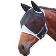 thumbnail image 1 of Máscara de caballo transpirable con velcro negro, antimosquitos, antiinsectos, cubierta para cabeza de caballo, cubierta antimosquitos para cara de caballo, L, 1 of 3